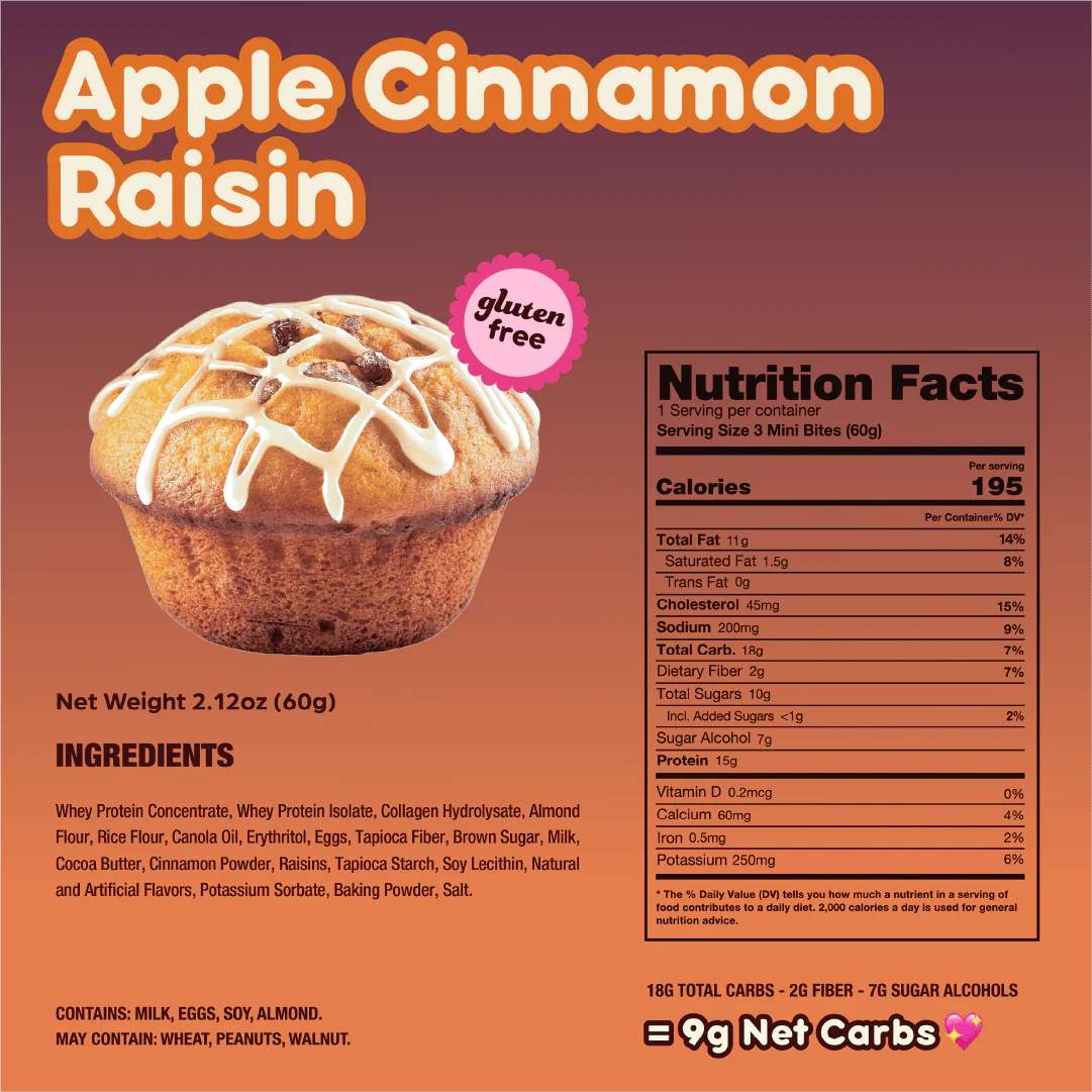 Apple Cinnamon Raisin Mini Muffins - Image 4